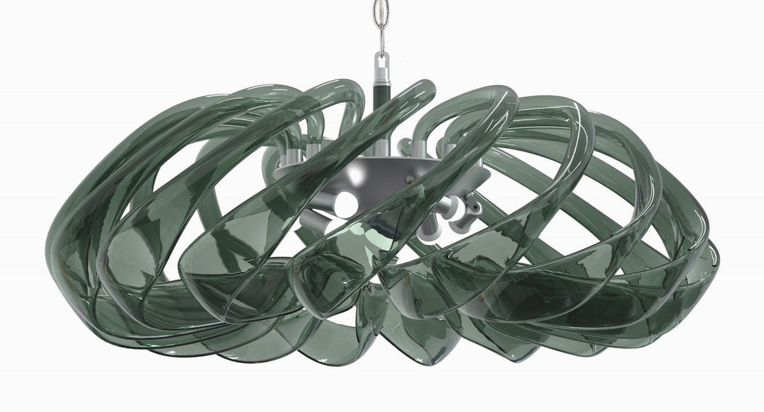 Donatella Eight Light Pendant in Polished Nickel - available from The Lighting Shoppe, trusted by Canadian homeowners