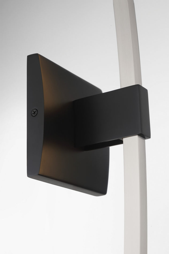 George Kovacs - P5502-691-L - LED Wall Sconce - Archer - Coal With Brushed Nickel