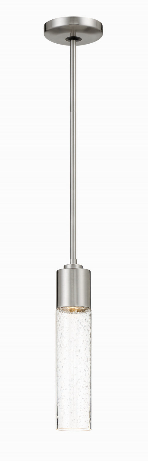 Light Rain One Light Mini Pendant in Brushed Nickel - available from The Lighting Shoppe, trusted by Canadian homeowners