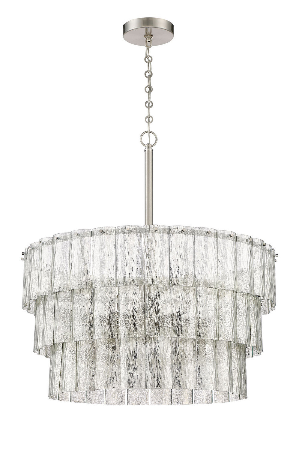 Museo 12 Light Pendant in Brushed Polished Nickel - available from The Lighting Shoppe, trusted by Canadian homeowners