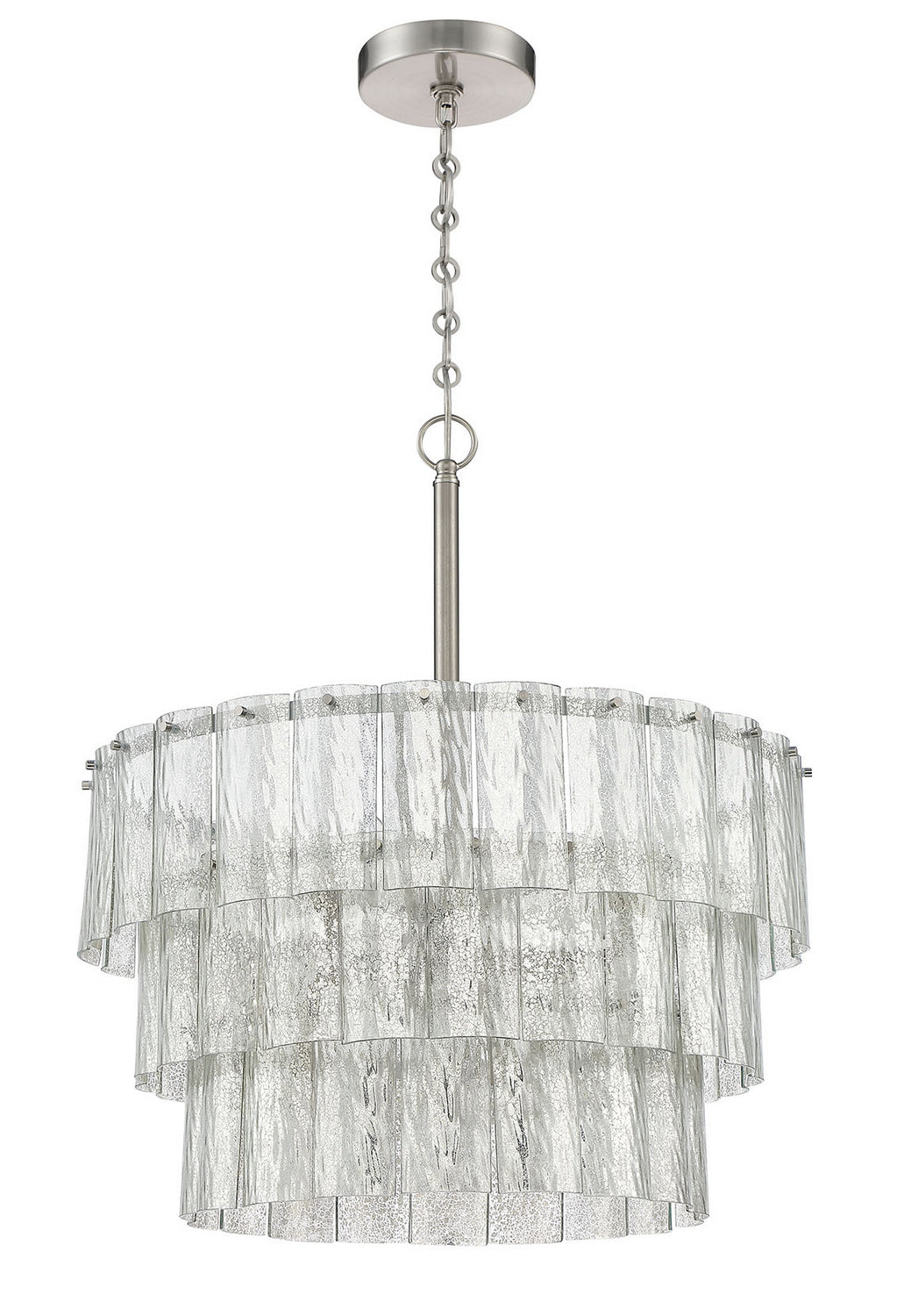 Museo Nine Light Pendant in Brushed Polished Nickel - available from The Lighting Shoppe, trusted by Canadian homeowners