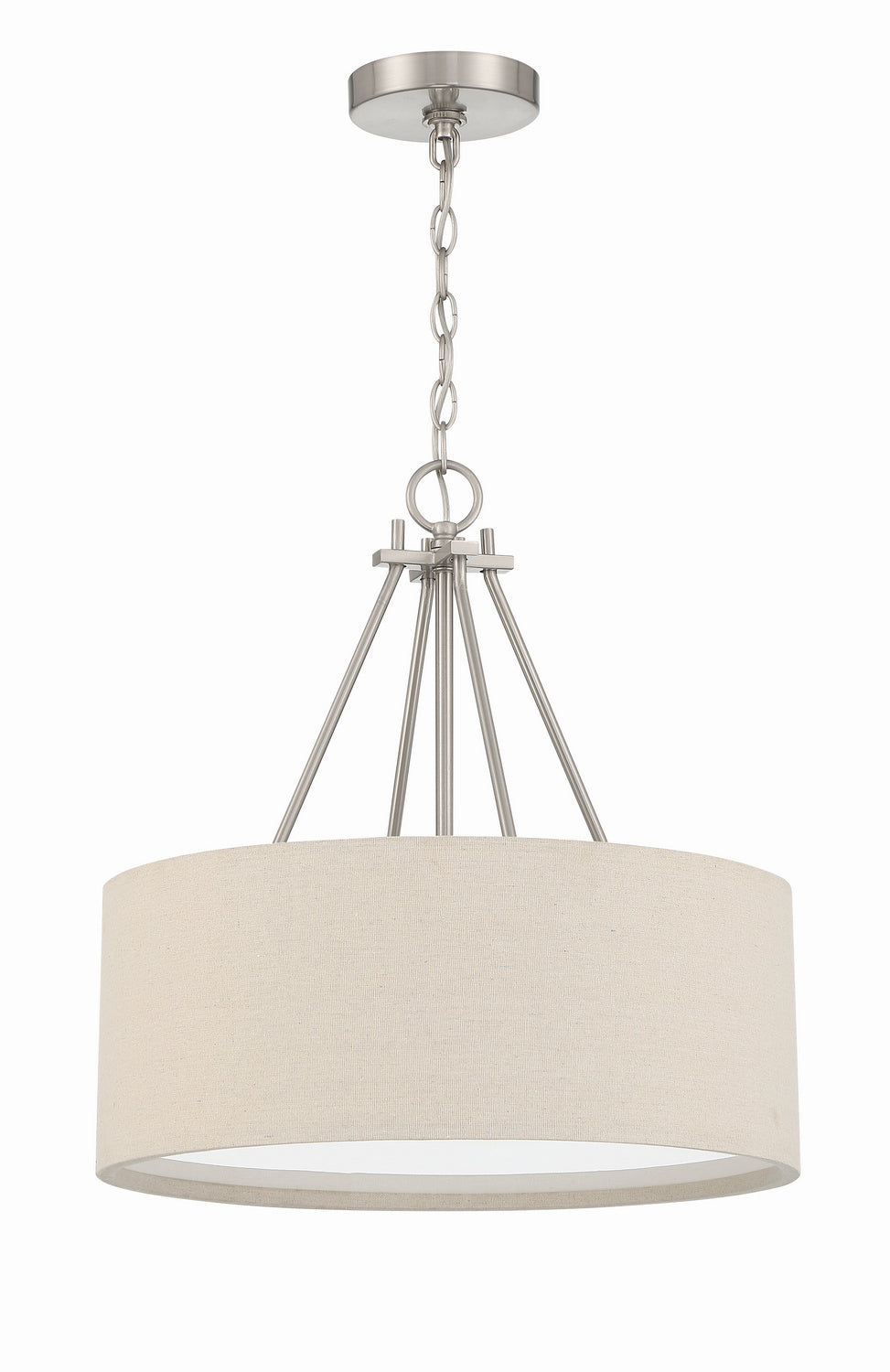 Duke Three Light Pendant in Brushed Polished Nickel - available from The Lighting Shoppe, trusted by Canadian homeowners