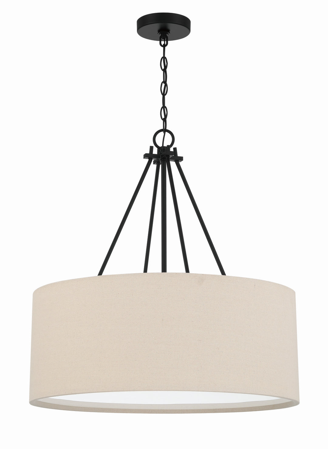 Duke Three Light Pendant in Flat Black - available from The Lighting Shoppe, trusted by Canadian homeowners