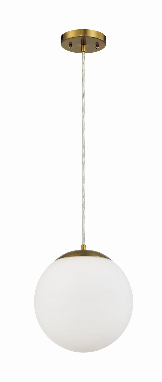 Gaze One Light Pendant in Satin Brass - available from The Lighting Shoppe, trusted by Canadian homeowners