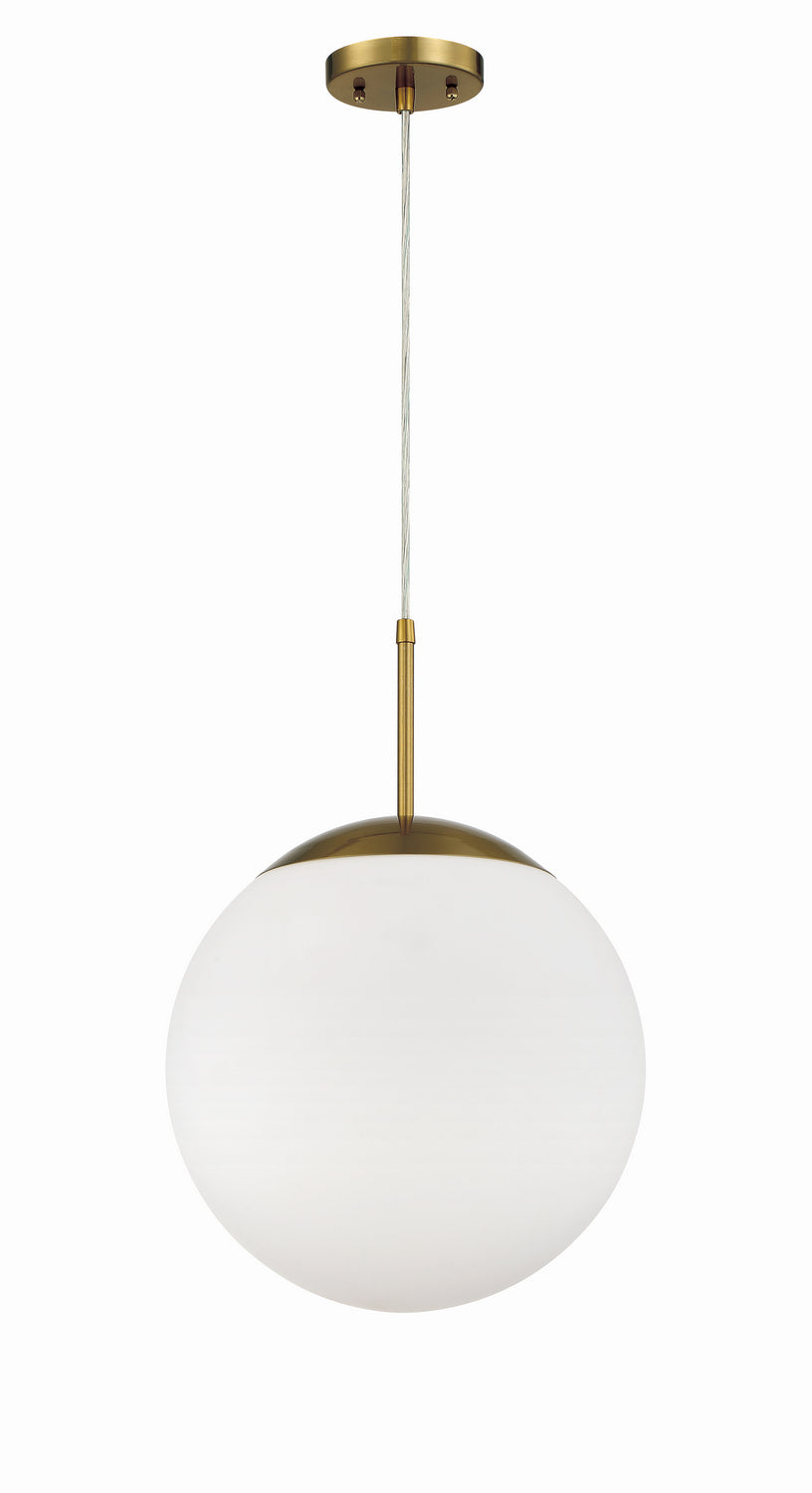 Gaze One Light Pendant in Satin Brass - available from The Lighting Shoppe, trusted by Canadian homeowners