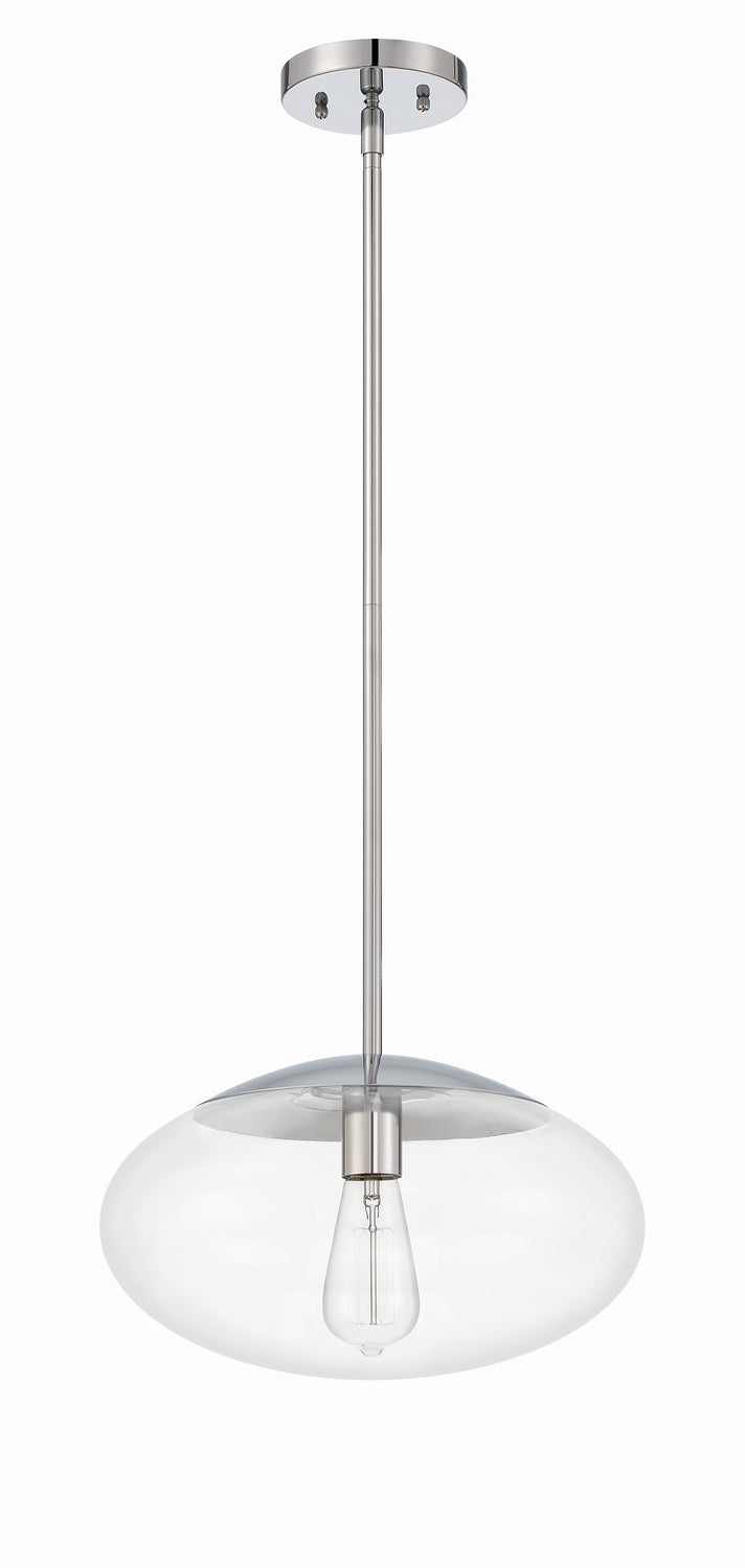 Gaze One Light Pendant in Chrome - available from The Lighting Shoppe, trusted by Canadian homeowners