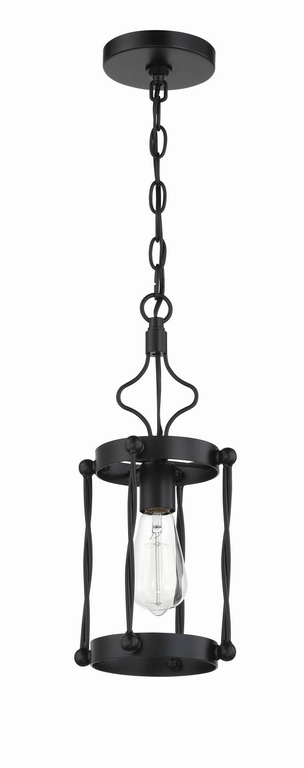 Jolenne One Light Mini Pendant in Flat Black - available from The Lighting Shoppe, trusted by Canadian homeowners