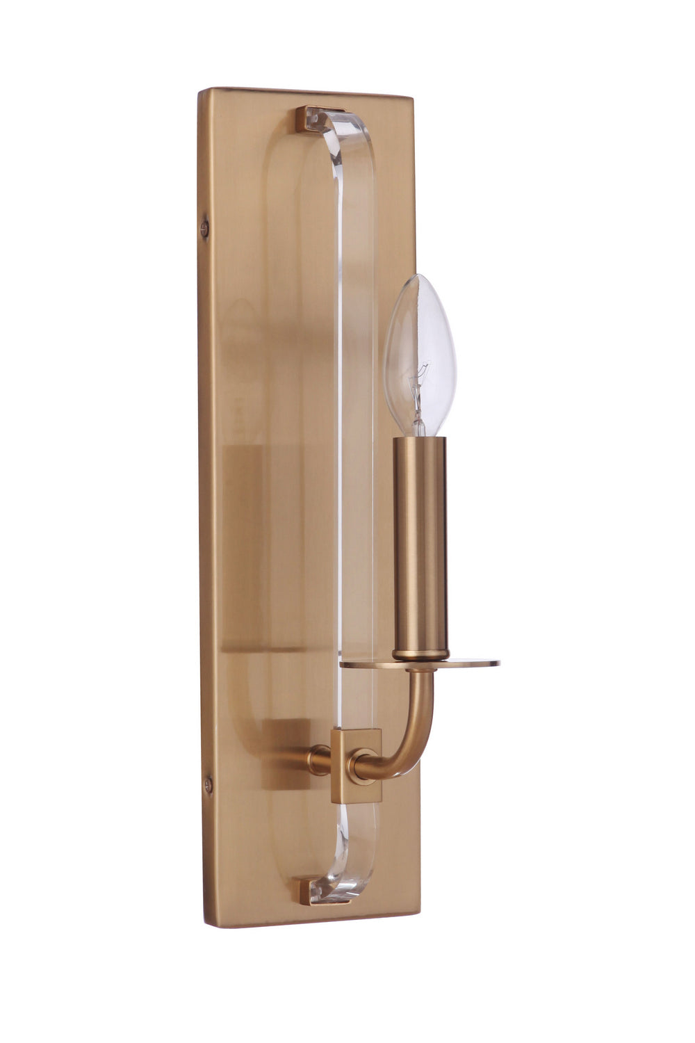 Graclyn One Light Wall Sconce in Satin Brass - available from The Lighting Shoppe, trusted by Canadian homeowners