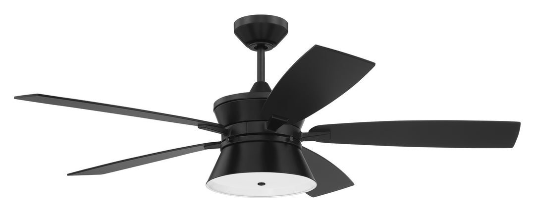 Dominick 52"Ceiling Fan in Flat Black - available from The Lighting Shoppe, trusted by Canadian homeowners