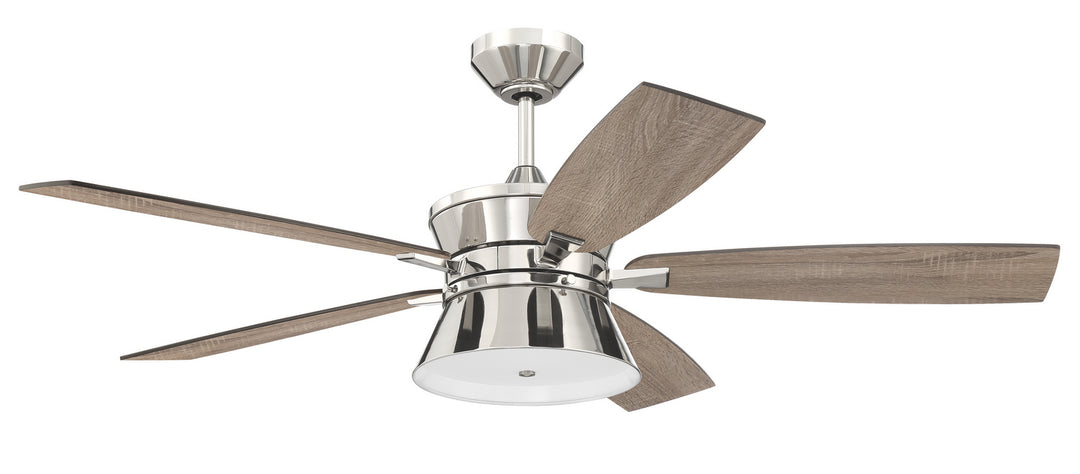 Dominick 52"Ceiling Fan in Polished Nickel - available from The Lighting Shoppe, trusted by Canadian homeowners