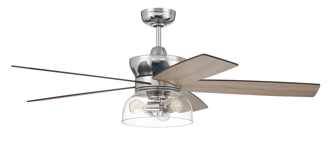 Gibson 52"Ceiling Fan in Polished Nickel - available from The Lighting Shoppe, trusted by Canadian homeowners