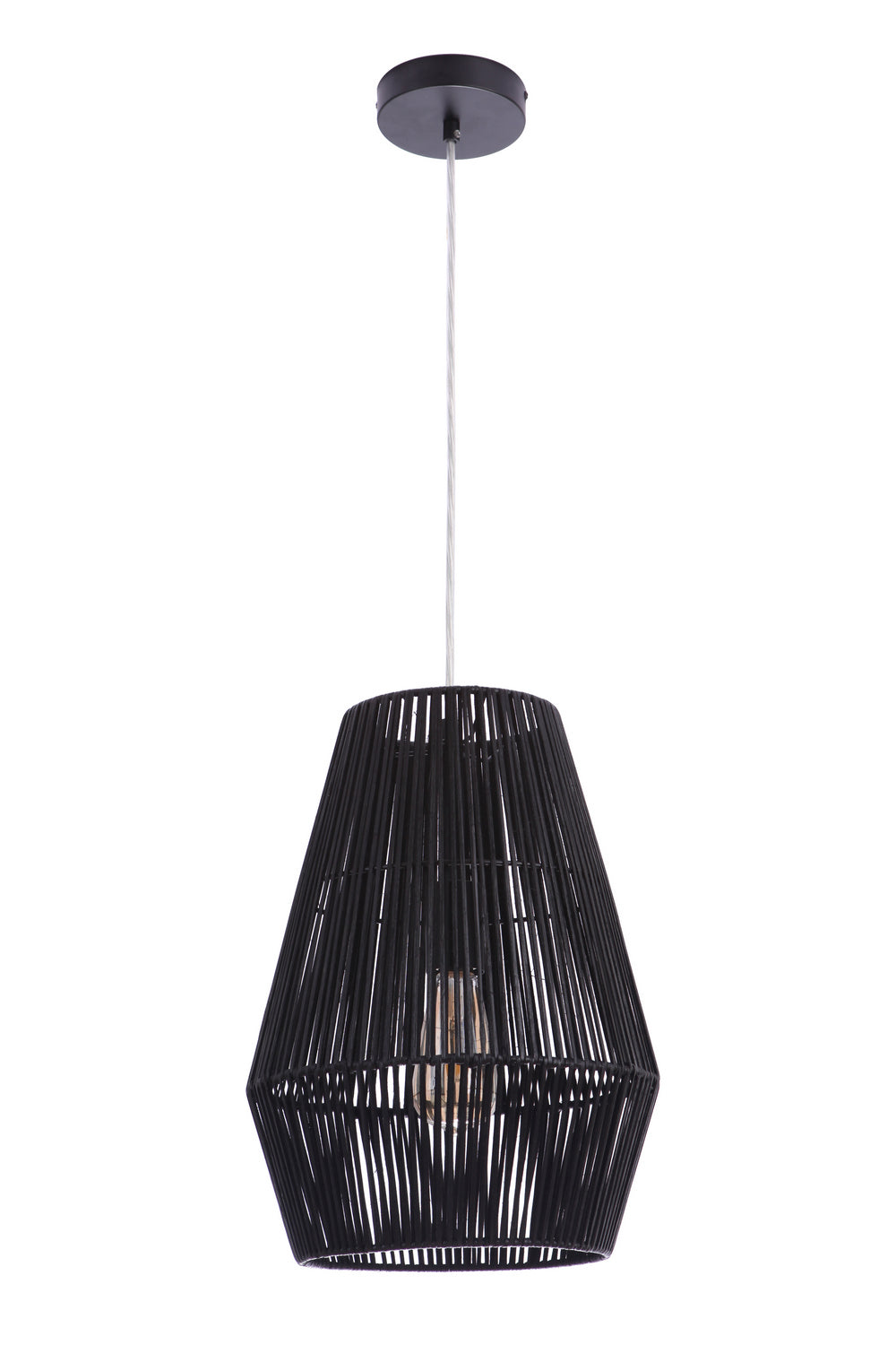 Pendant One Light Pendant in Flat Black - available from The Lighting Shoppe, trusted by Canadian homeowners