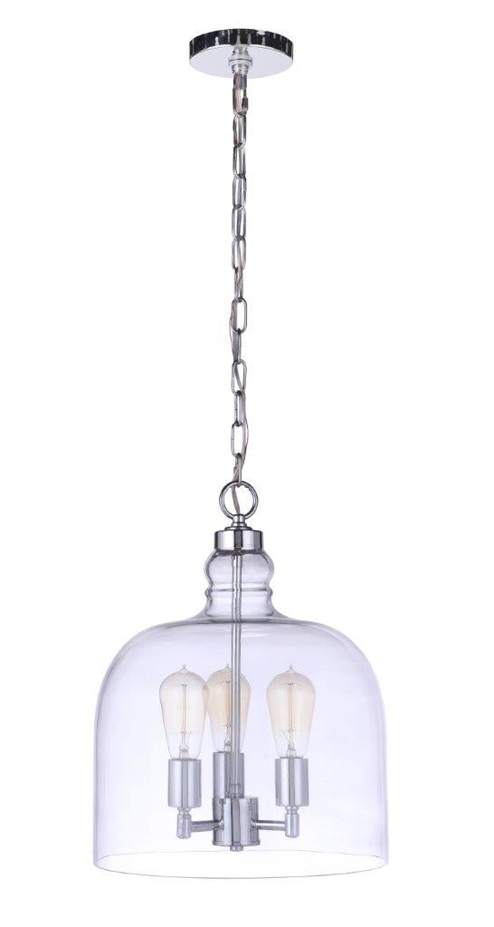 Jackson Three Light Pendant in Chrome - available from The Lighting Shoppe, trusted by Canadian homeowners