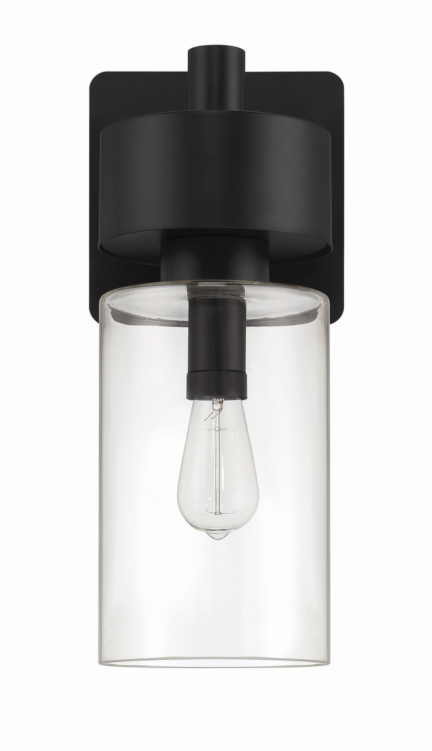 Bennet One Light Outdoor Wall Lantern in Midnight - available from The Lighting Shoppe, trusted by Canadian homeowners