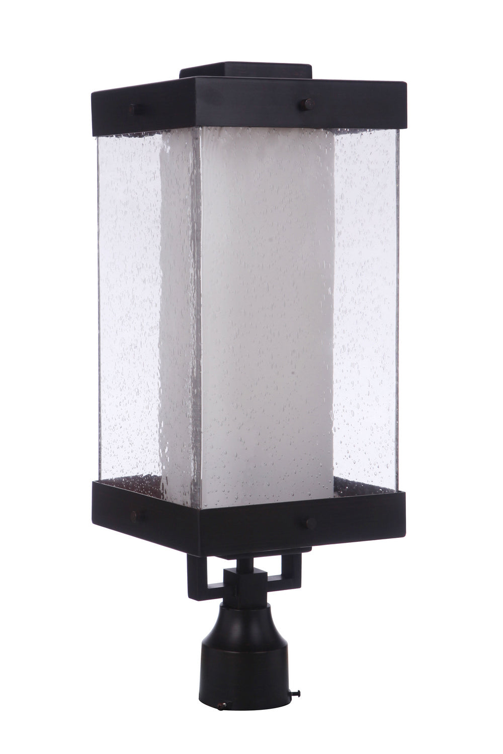 Hayner One Light Outdoor Post Mount in Midnight - available from The Lighting Shoppe, trusted by Canadian homeowners