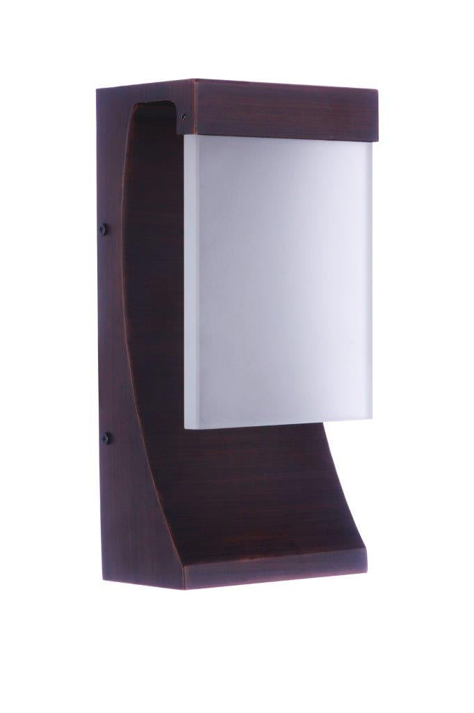 Vault LED Outdoor Wall Lantern in Aged Bronze Brushed - available from The Lighting Shoppe, trusted by Canadian homeowners