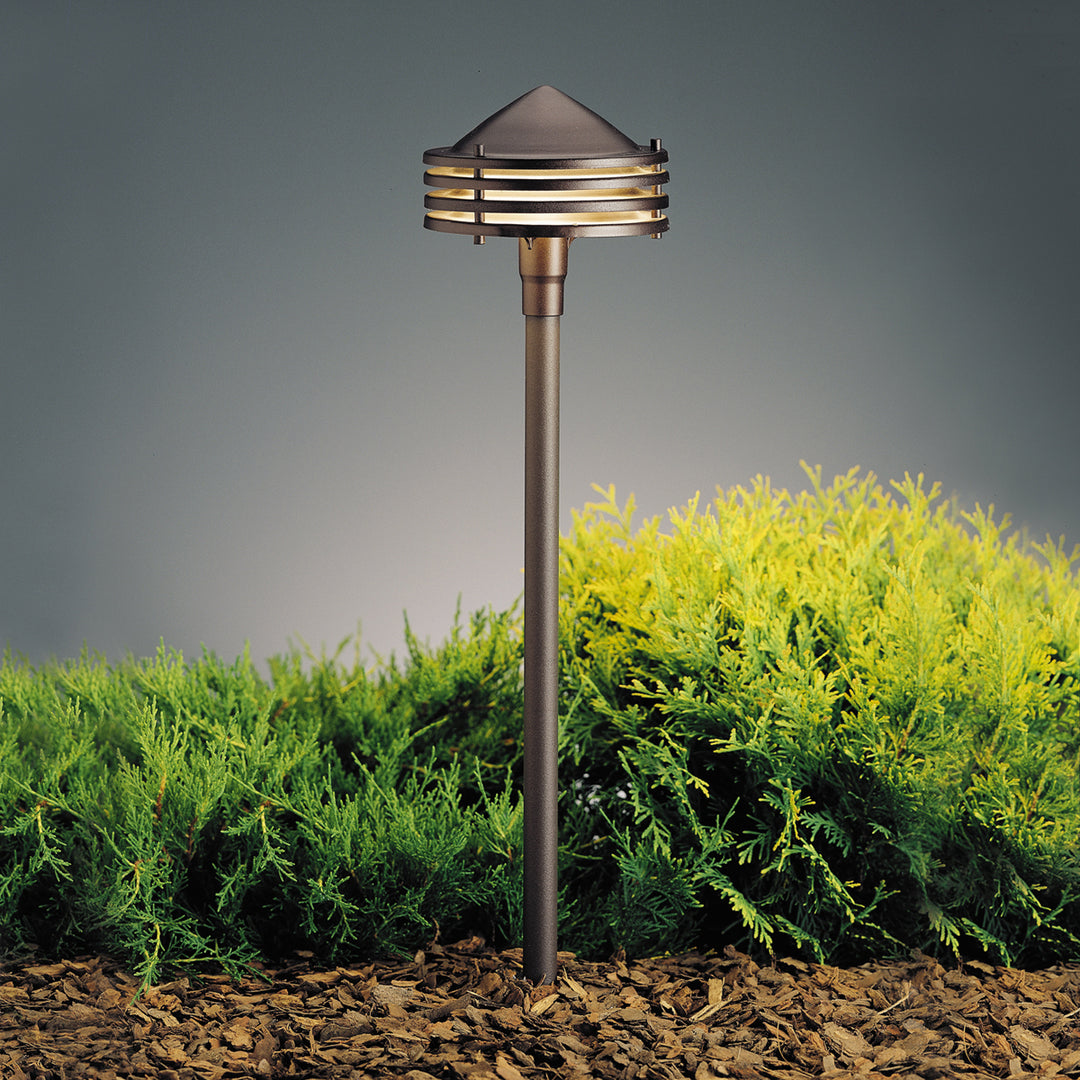 Kichler Canada - 15318AZT - One Light Path & Spread - Textured Architectural Bronze