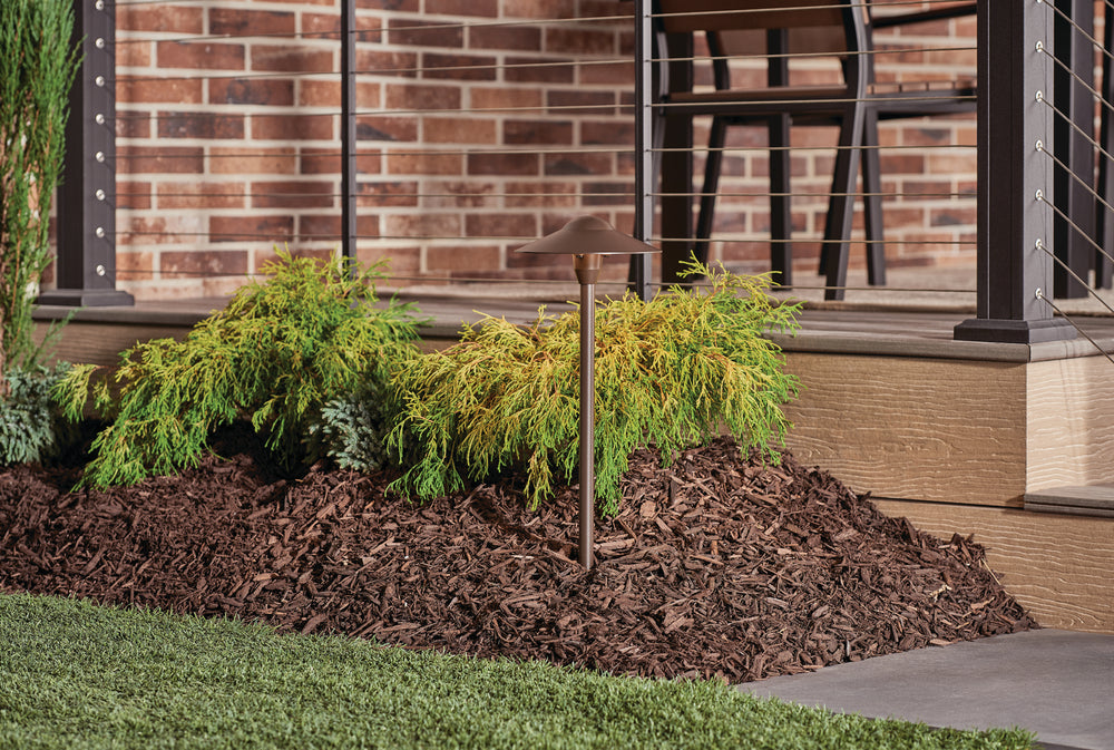 Kichler Canada - 15310AZT - One Light Path & Spread - Textured Architectural Bronze