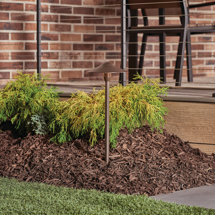 Kichler Canada - 15310AZT - One Light Path & Spread - Textured Architectural Bronze