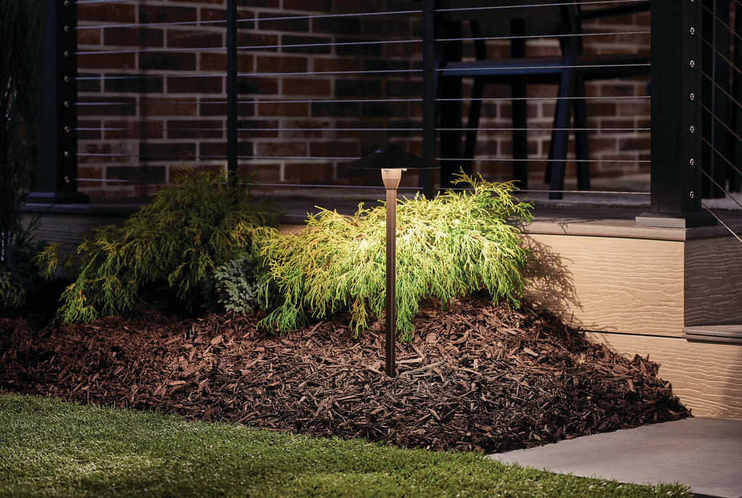 Kichler Canada - 15310AZT - One Light Path & Spread - Textured Architectural Bronze