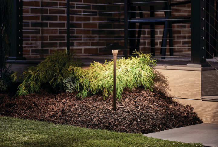 Kichler Canada - 15310AZT - One Light Path & Spread - Textured Architectural Bronze