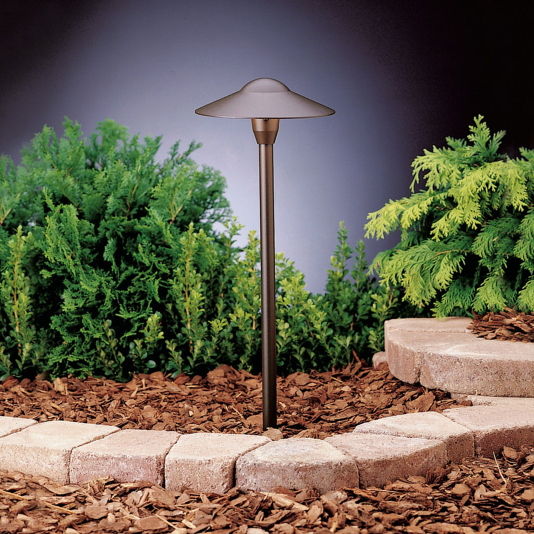 Kichler Canada - 15310AZT - One Light Path & Spread - Textured Architectural Bronze