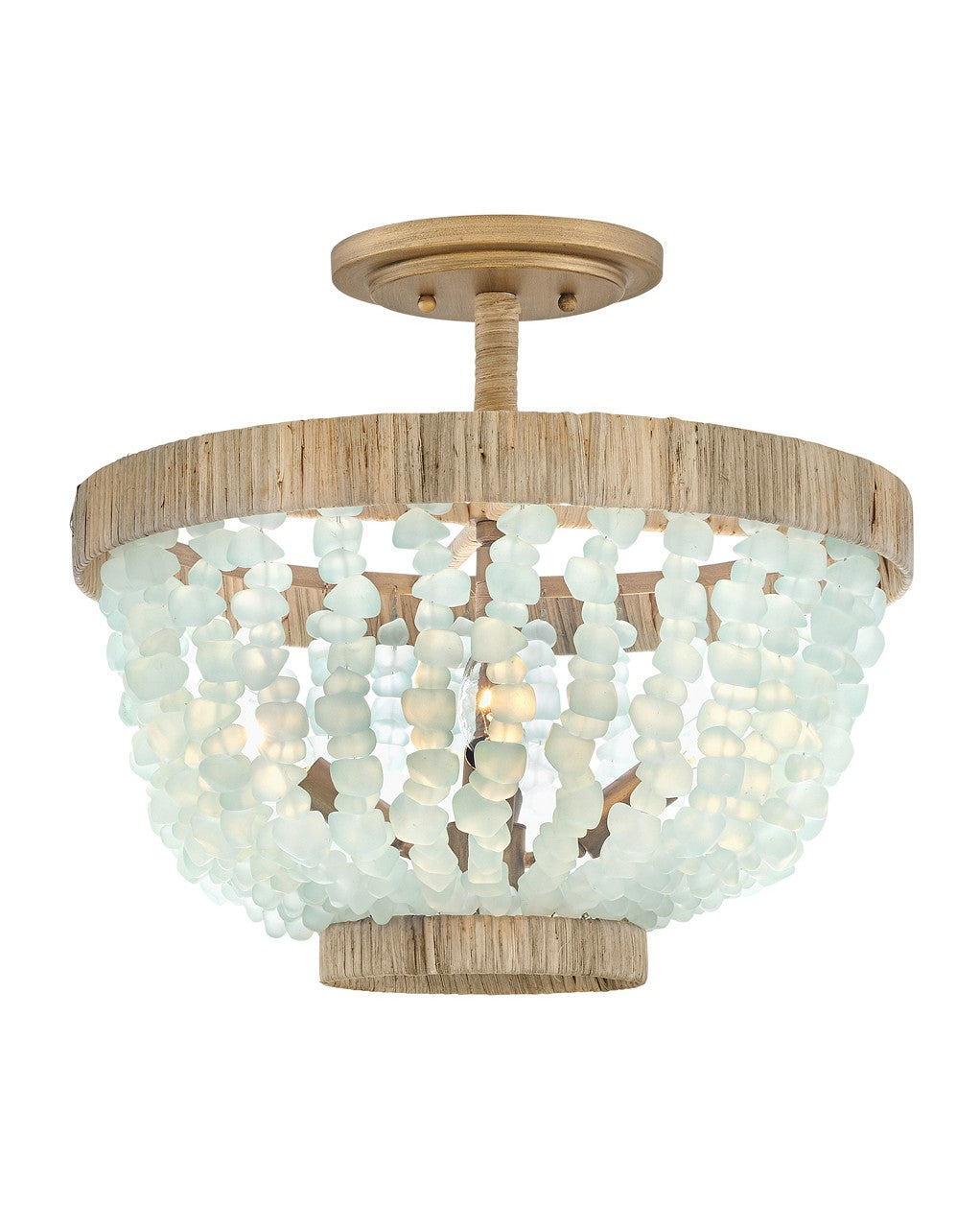Dune LED Semi-Flush Mount in Burnished Gold - available from The Lighting Shoppe, trusted by Canadian homeowners