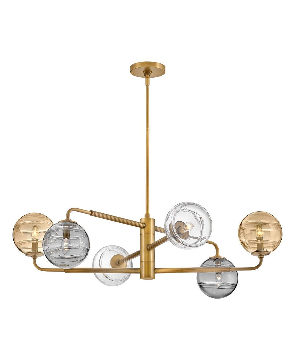 Oberon LED Pendant in Heritage Brass - available from The Lighting Shoppe, trusted by Canadian homeowners