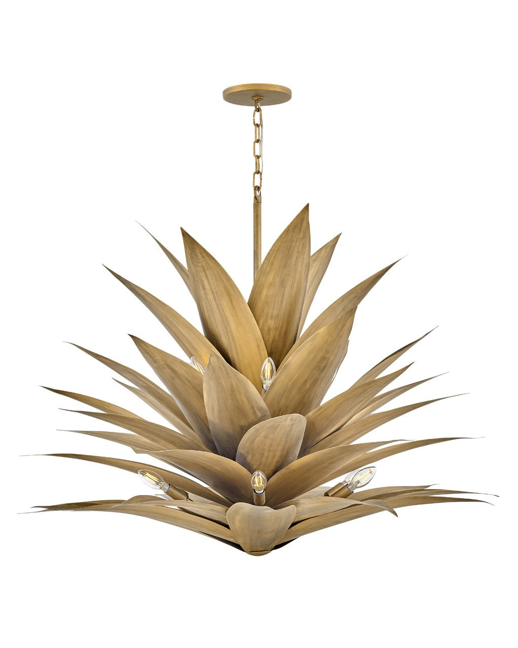 Agave LED Pendant in Burnished Gold - available from The Lighting Shoppe, trusted by Canadian homeowners