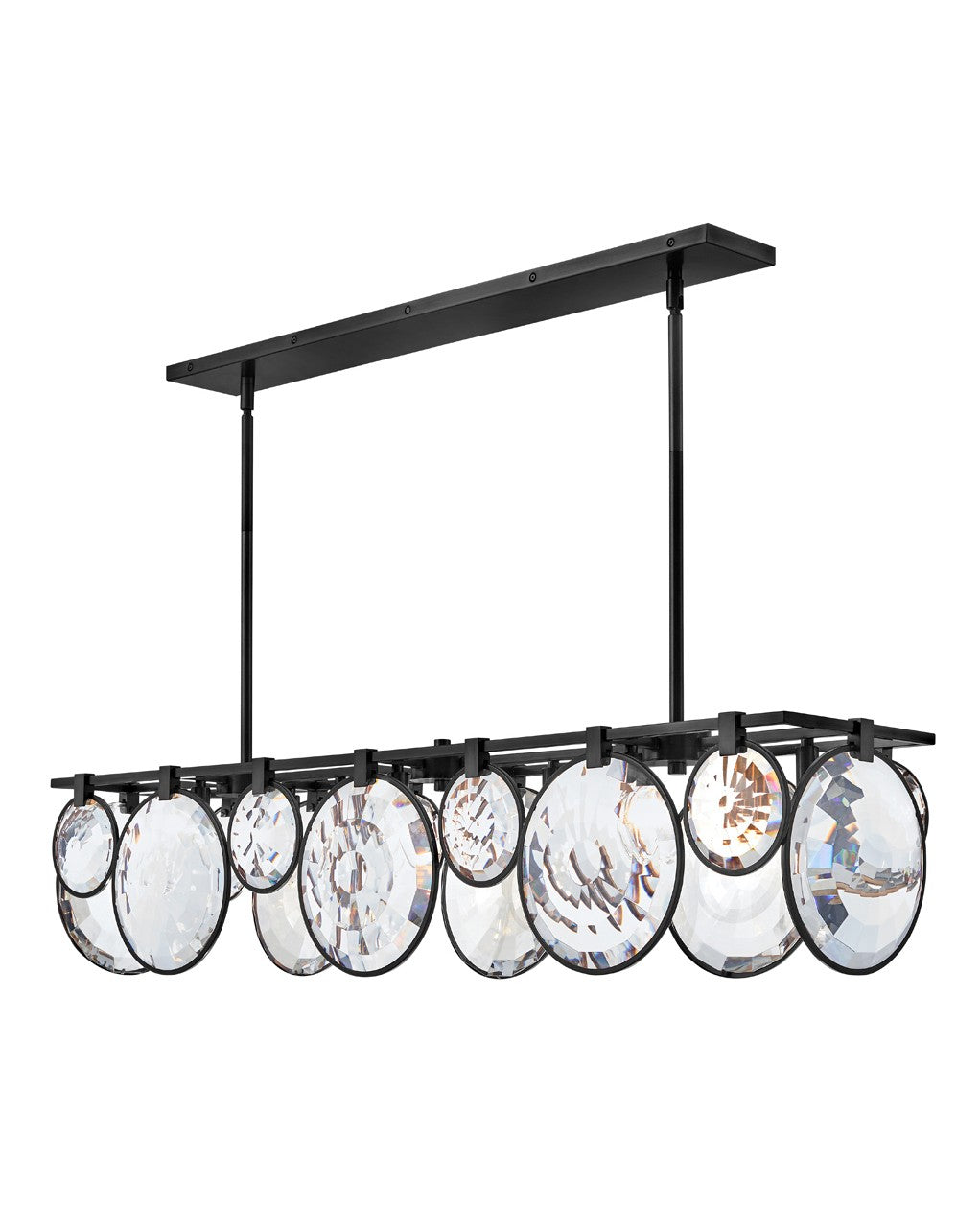 Nala LED Linear Chandelier in Black - available from The Lighting Shoppe, trusted by Canadian homeowners
