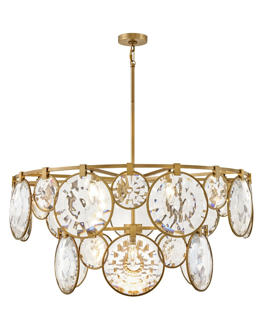 Nala LED Chandelier in Heritage Brass - available from The Lighting Shoppe, trusted by Canadian homeowners