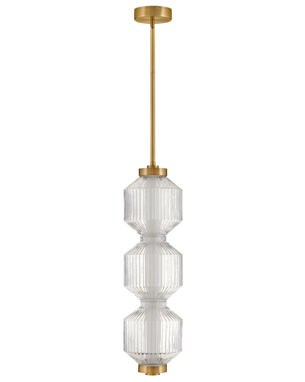 Reign LED Convertible Pendant in Lacquered Brass - available from The Lighting Shoppe, trusted by Canadian homeowners