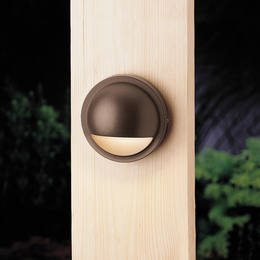 Kichler Canada - 15064AZT - One Light Deck - Six Groove - Textured Architectural Bronze