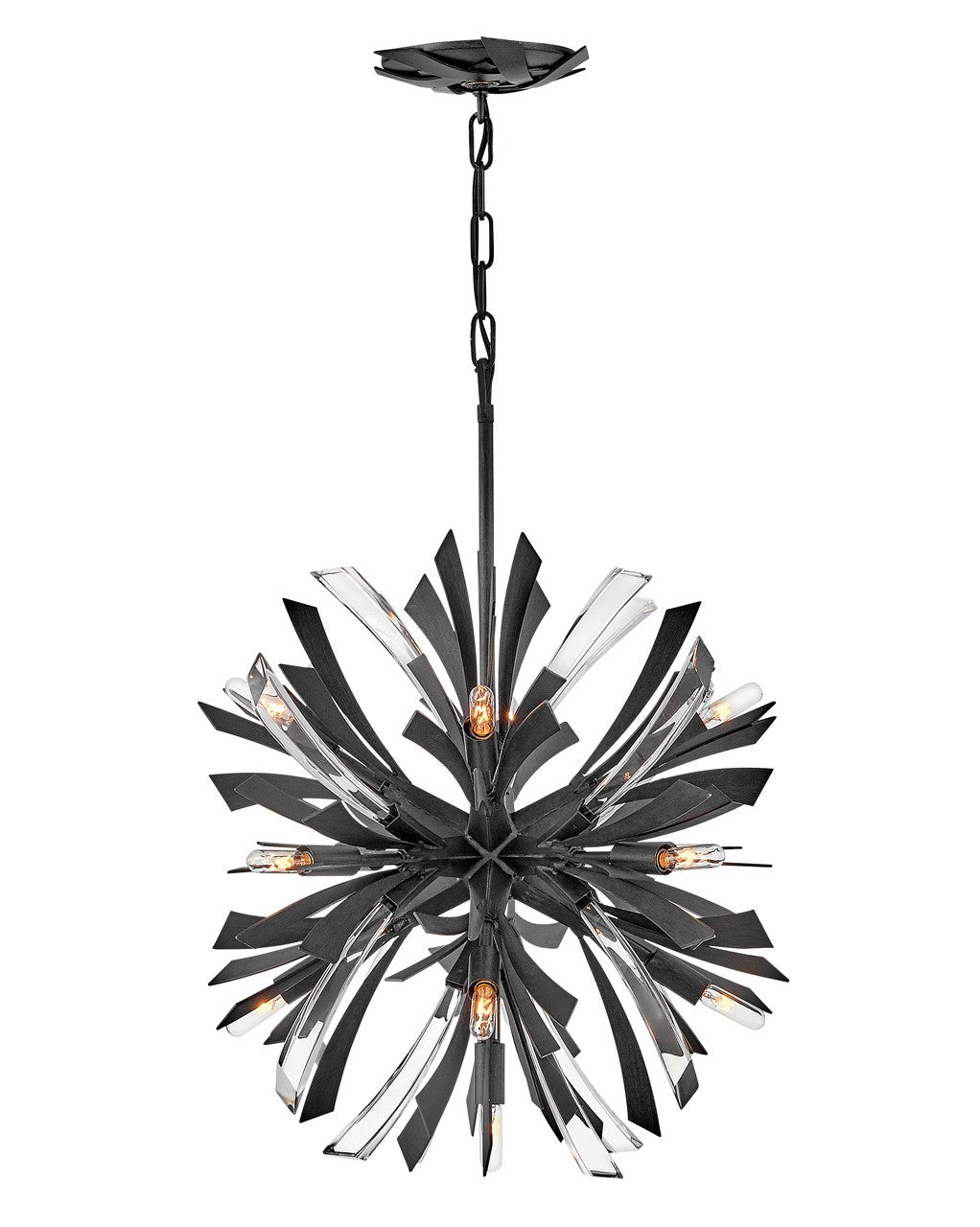 Vida LED Chandelier in Brushed Graphite - available from The Lighting Shoppe, trusted by Canadian homeowners