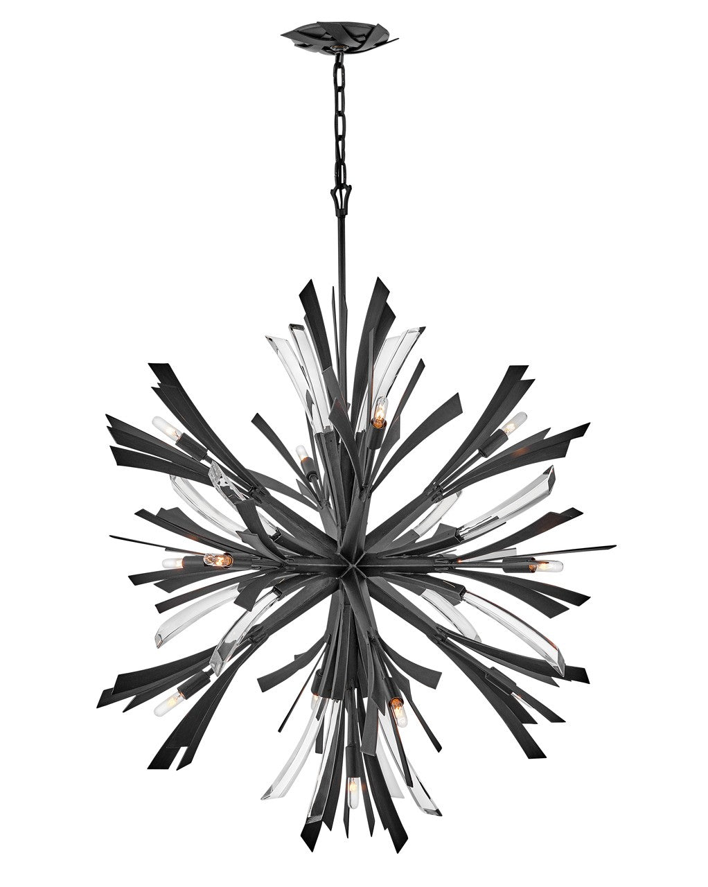 Vida LED Chandelier in Brushed Graphite - available from The Lighting Shoppe, trusted by Canadian homeowners
