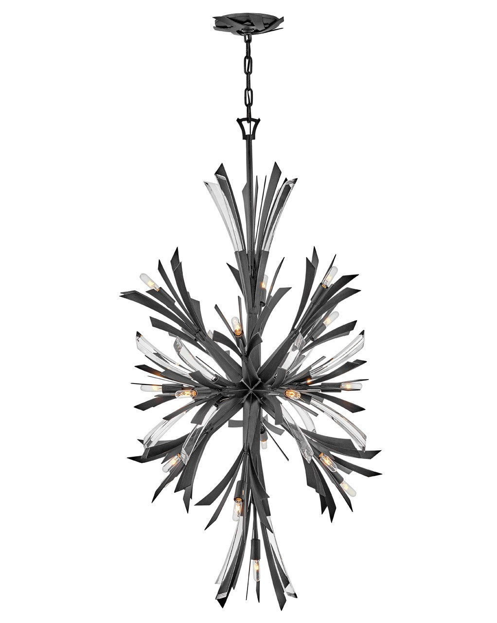 Vida LED Chandelier in Brushed Graphite - available from The Lighting Shoppe, trusted by Canadian homeowners