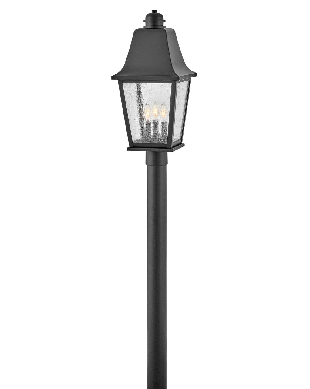 Kingston LED Post Top or Pier Mount Lantern in Black - available from The Lighting Shoppe, trusted by Canadian homeowners