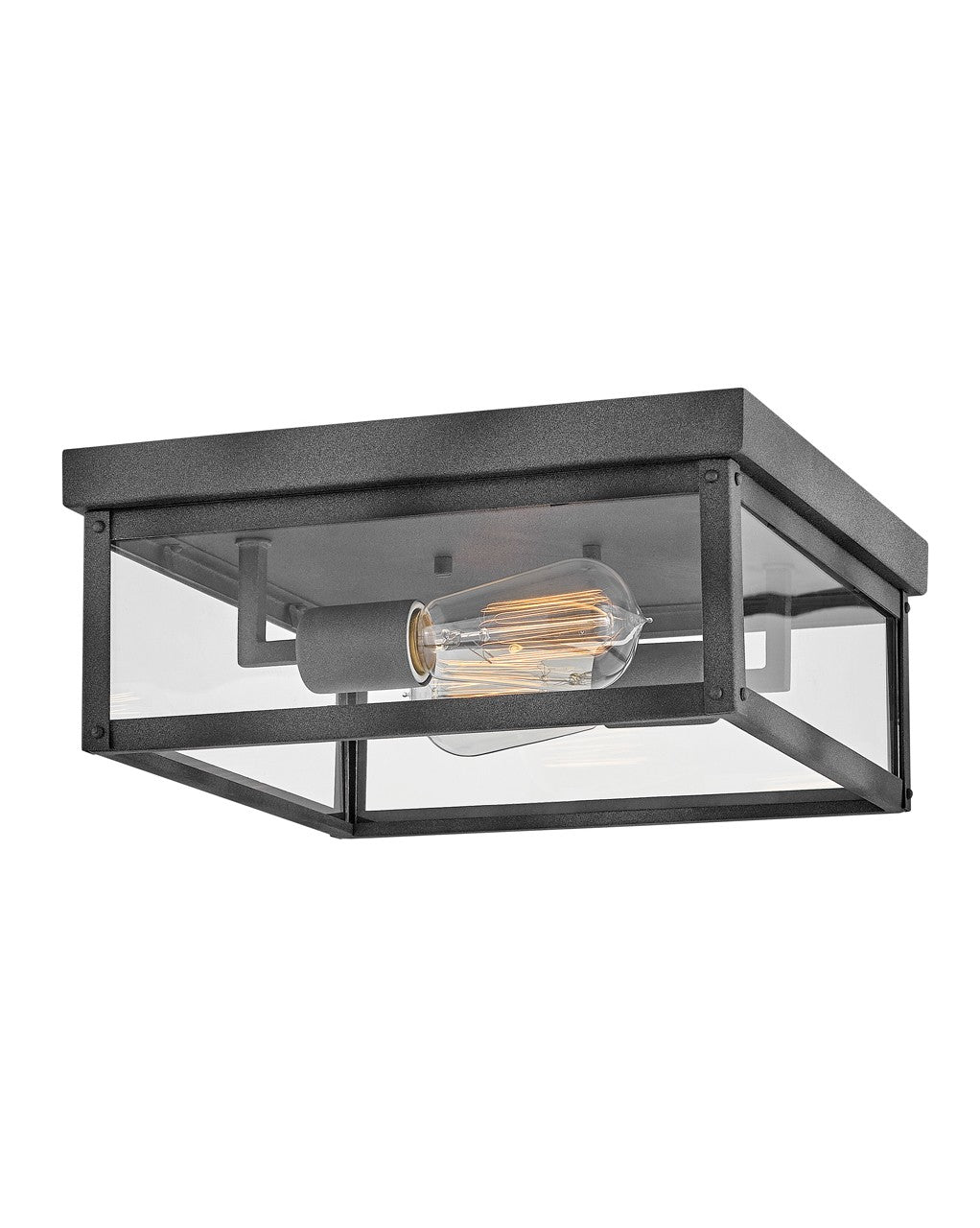 Beckham LED Flush Mount in Aged Zinc - available from The Lighting Shoppe, trusted by Canadian homeowners