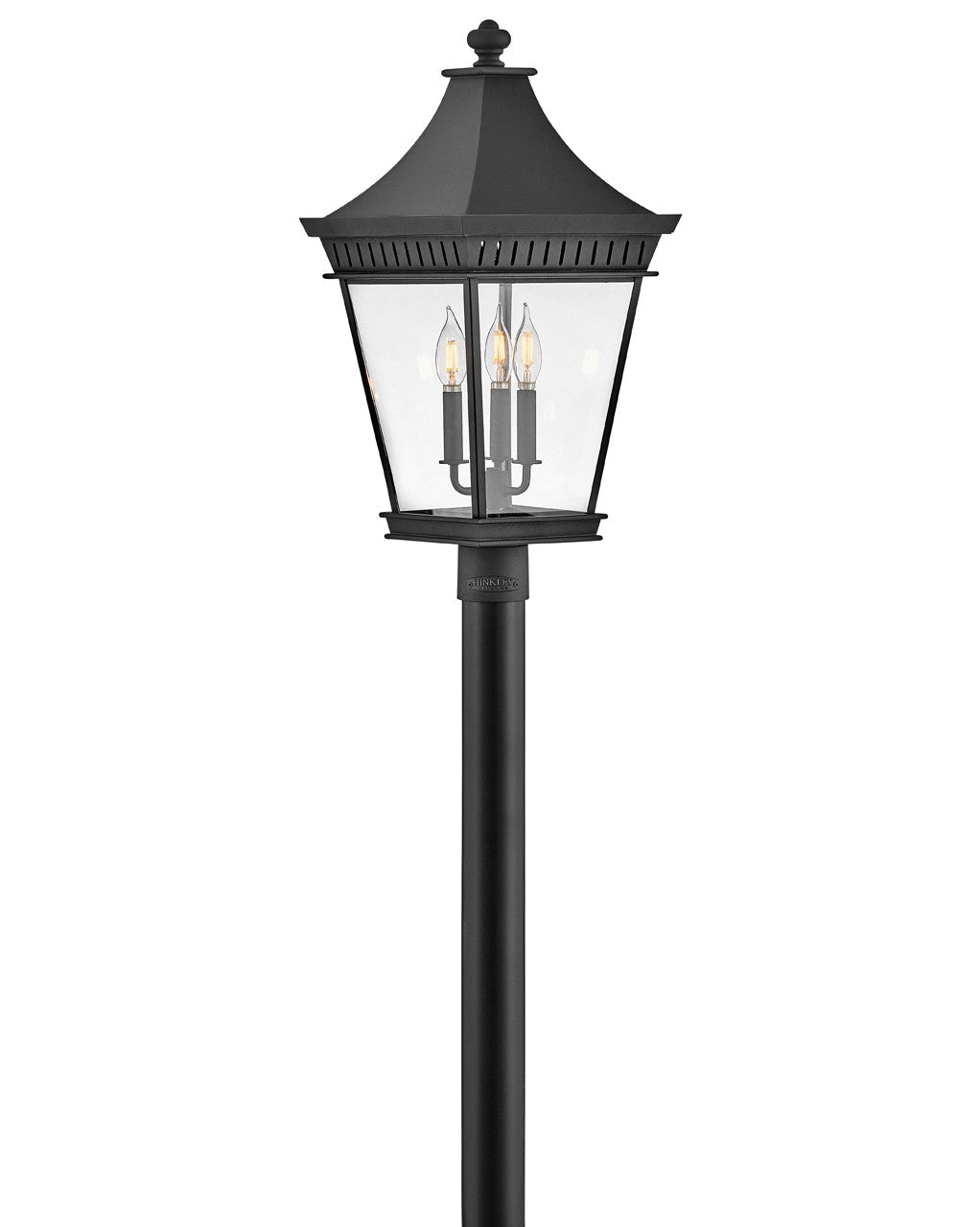 Chapel Hill LED Post Top or Pier Mount Lantern in Museum Black - available from The Lighting Shoppe, trusted by Canadian homeowners
