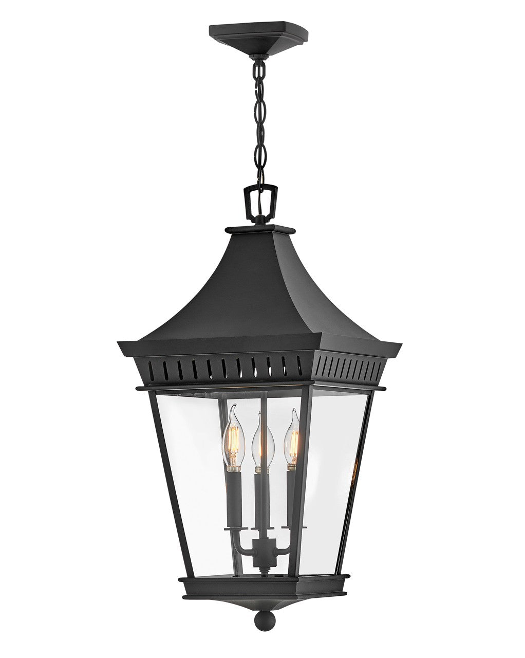Chapel Hill LED Hanging Lantern in Museum Black - available from The Lighting Shoppe, trusted by Canadian homeowners
