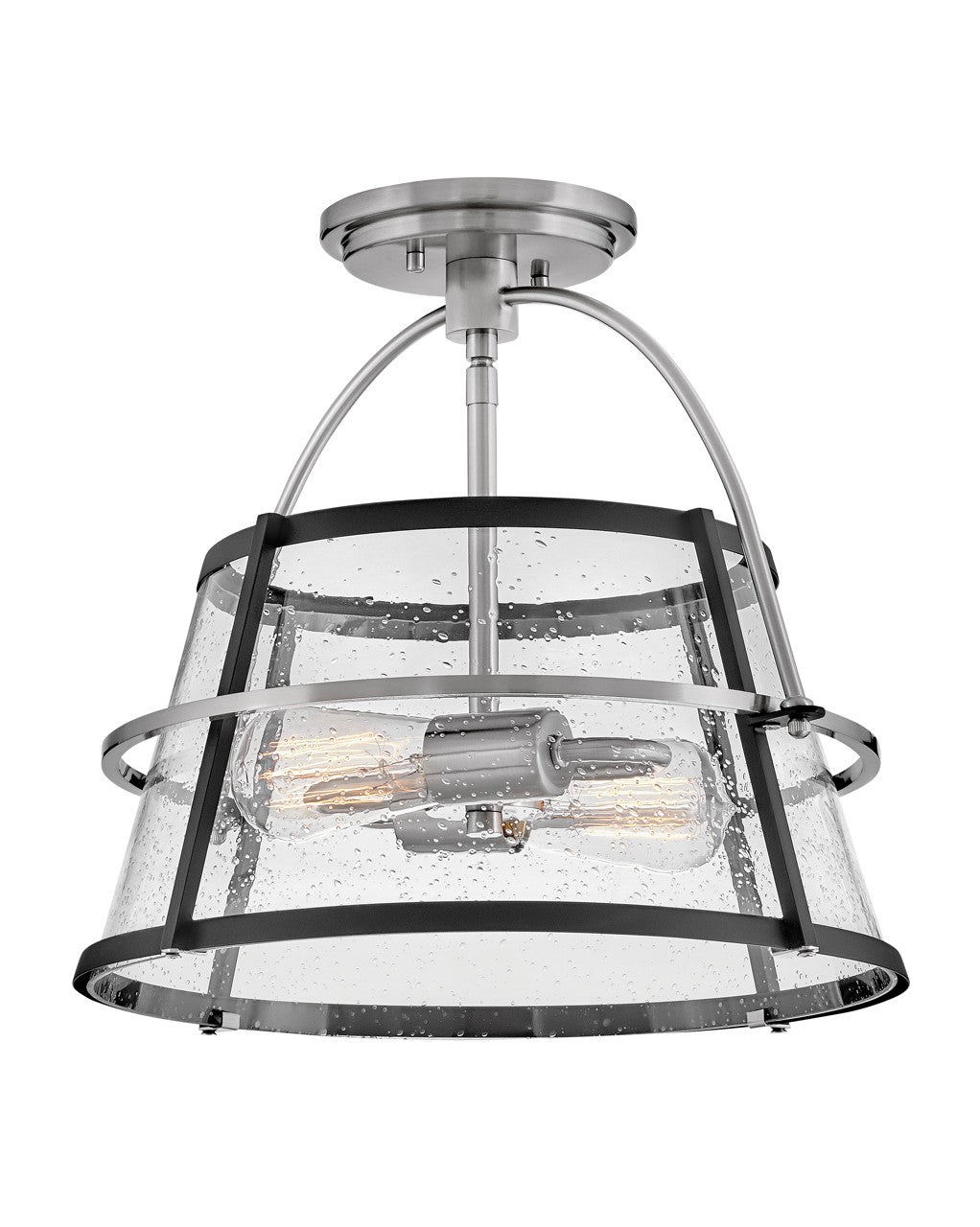 Tournon LED Semi-Flush Mount in Brushed Nickel - available from The Lighting Shoppe, trusted by Canadian homeowners