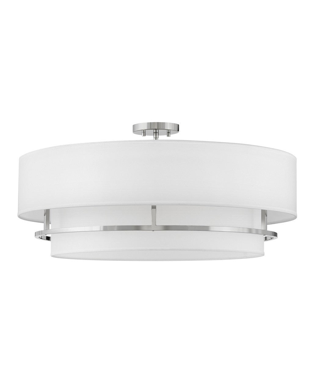 Graham LED Convertible Semi-Flush Mount in Polished Nickel - available from The Lighting Shoppe, trusted by Canadian homeowners