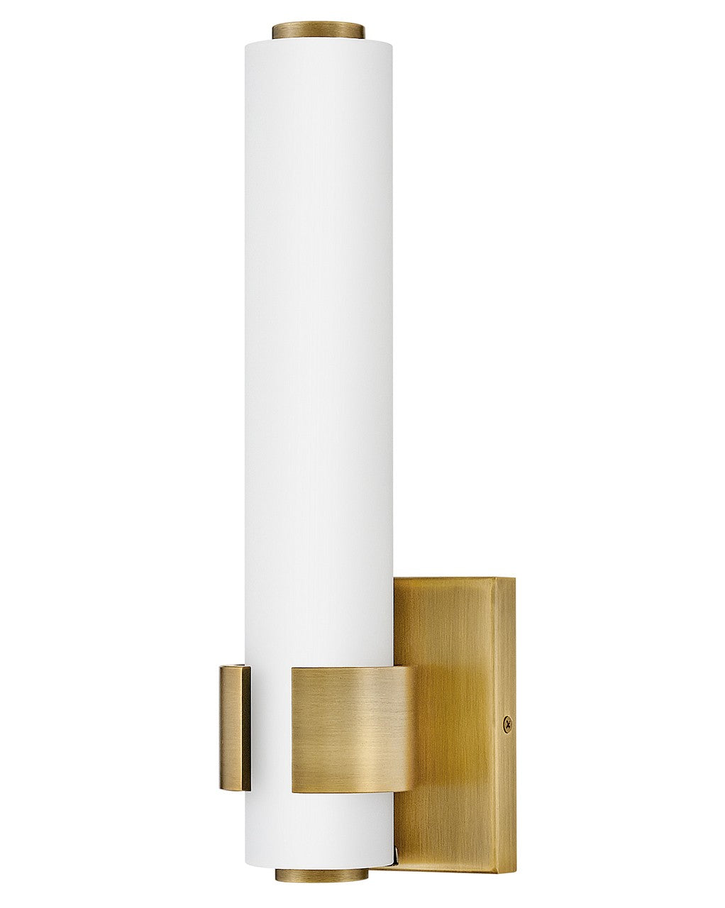 Aiden LED Wall Sconce in Lacquered Brass - available from The Lighting Shoppe, trusted by Canadian homeowners