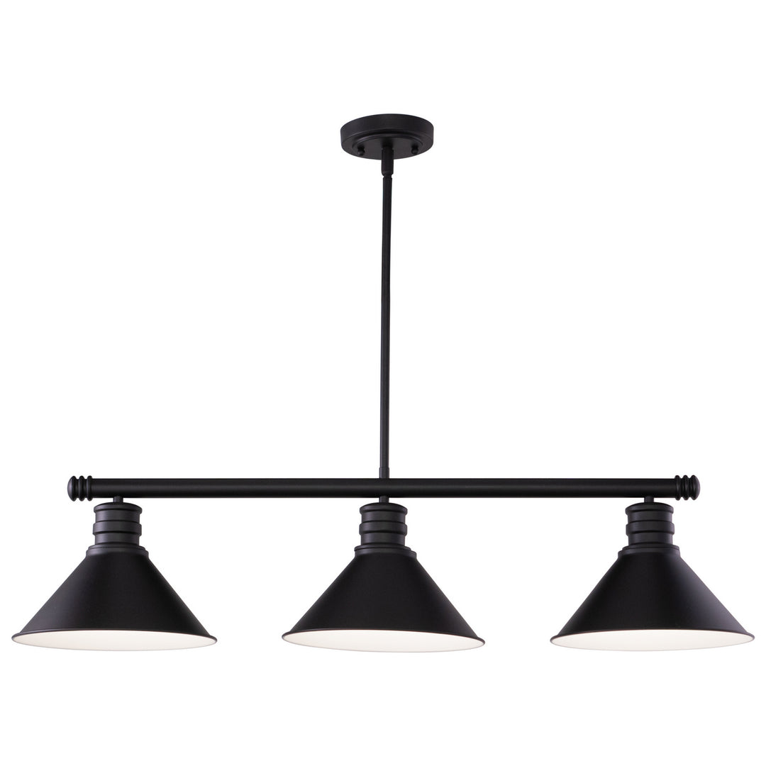 Akron Three Light Linear Chandelier in Oil Rubbed Bronze