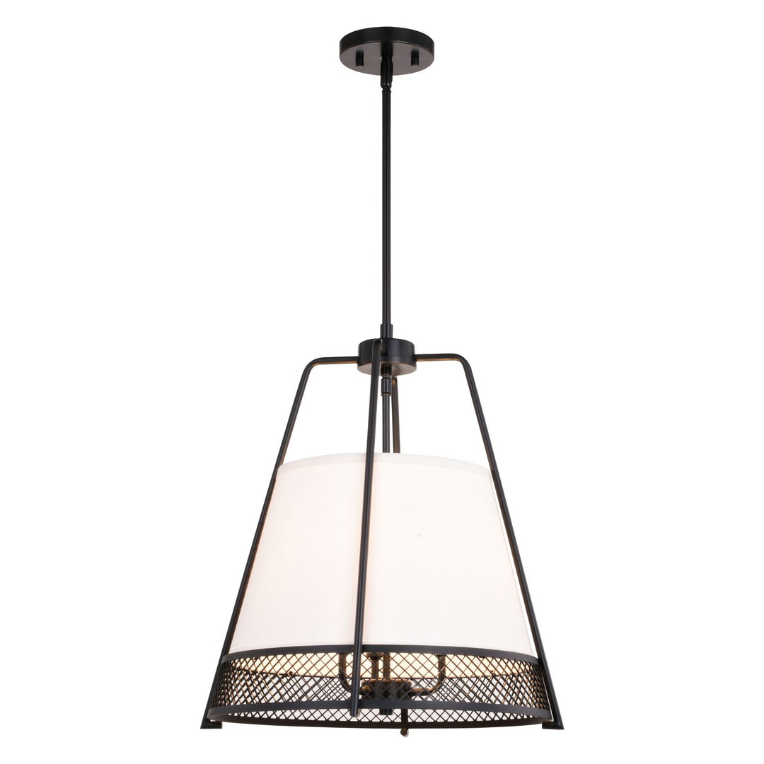 Benton Three Light Pendant in Matte Black