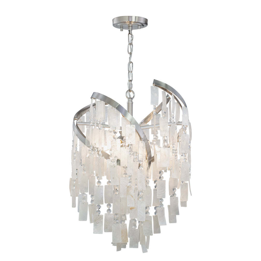 Isabel Four Light Pendant in Satin Nickel