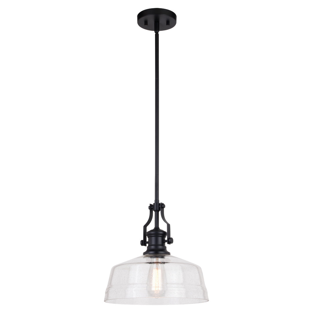 Beloit One Light Pendant in Matte Black