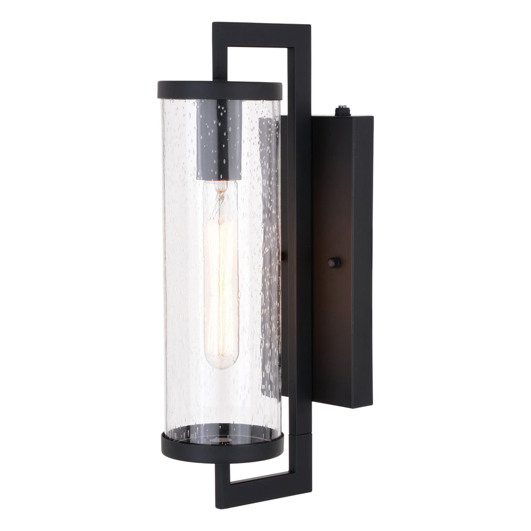 Morgan Park One Light Outdoor Wal Mount in Matte Black