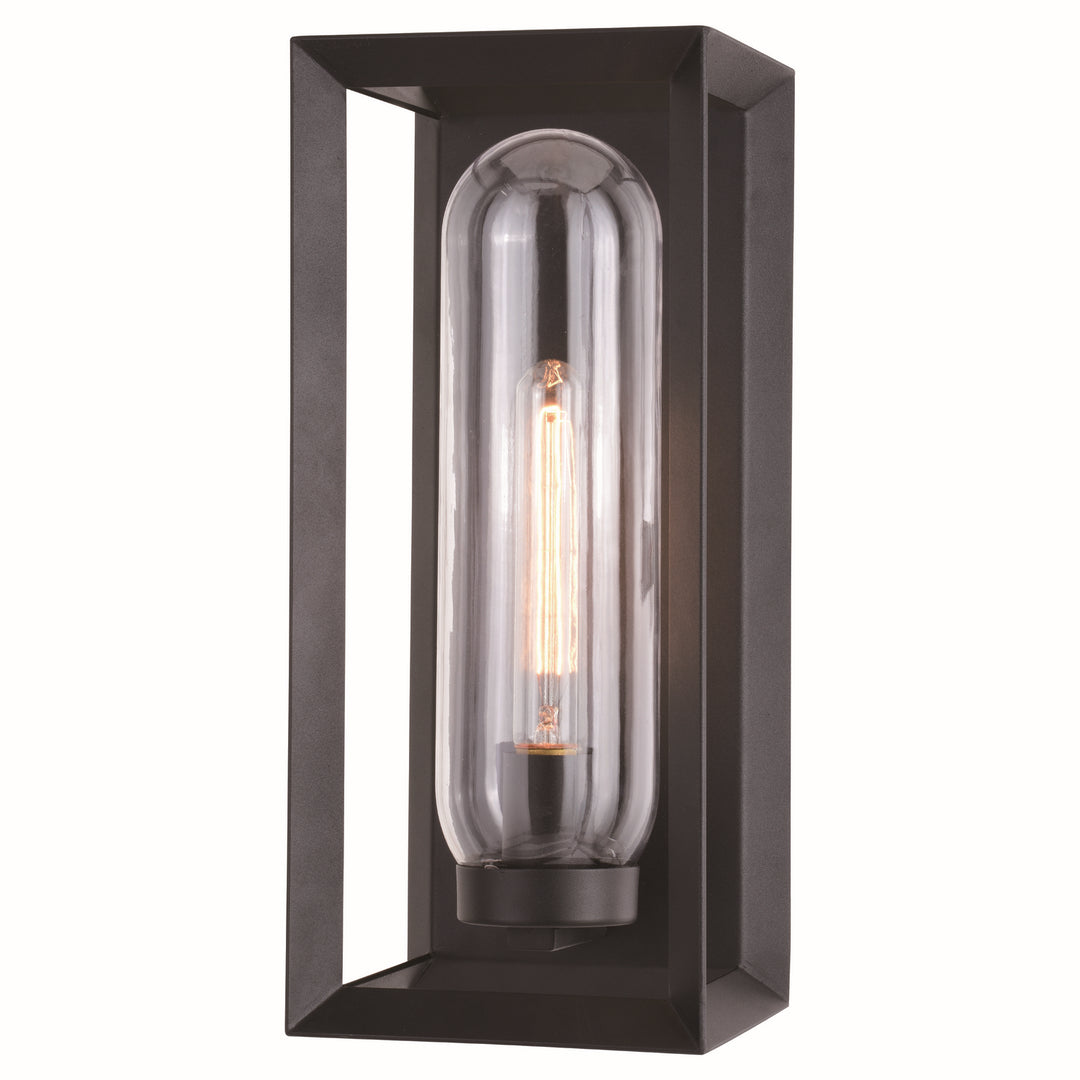 Pullman One Light Outdoor Wall Mount in Textured Black