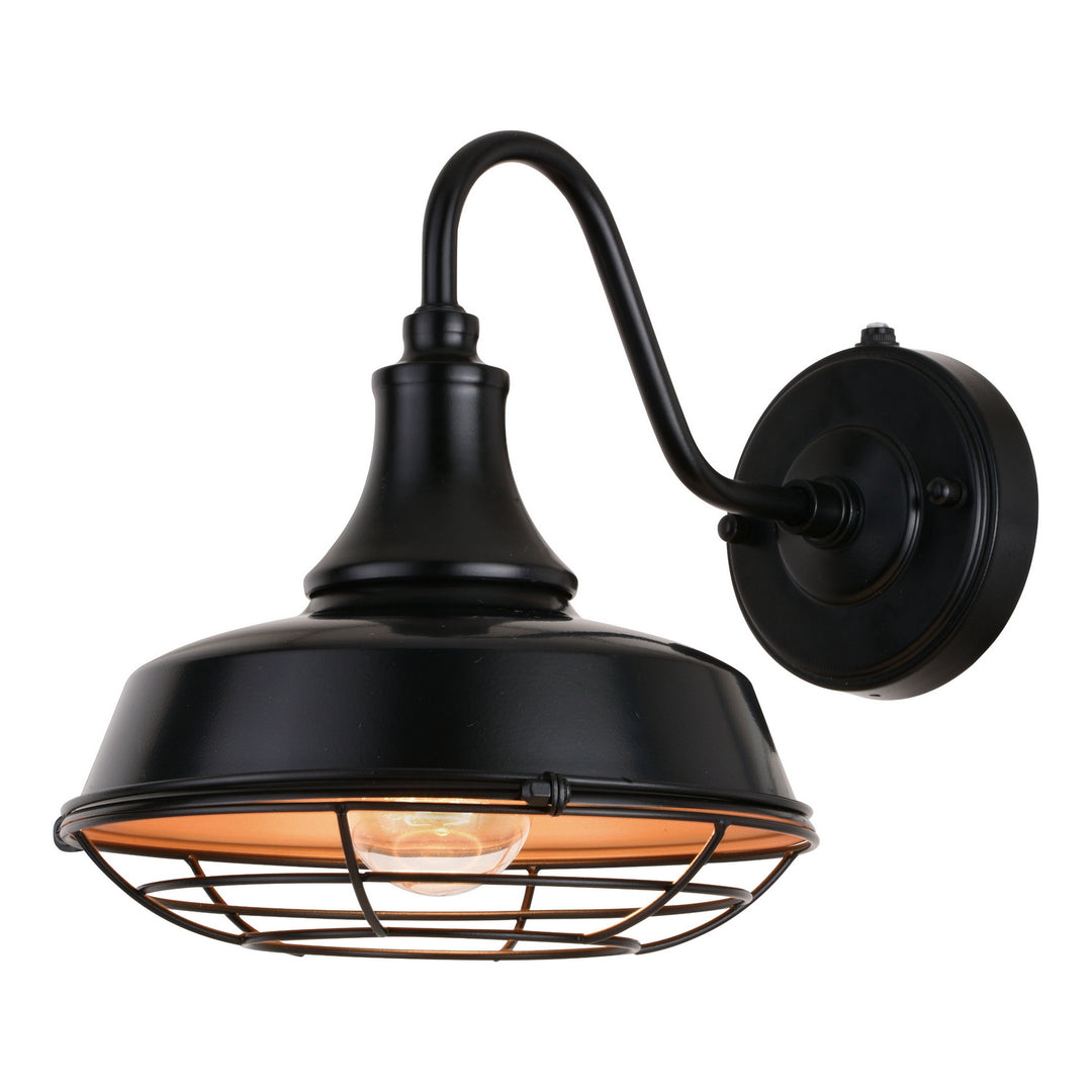 Dorado One Light Outdoor Wal Mount in Dark Bronze and Light Gold